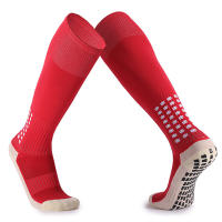 Calcetines De Fútbol Largos Para Hombres Con Tela Antideslizante Y Algodón Para Entrenamiento Profesional Calcetines Deportivos De Nylon Sin Dedos - details 3
