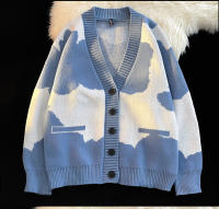 Suéter De Manga Larga Para Mujer Y Hombre Con Cuello En V Botones Abiertos Suave Y Cálido Chaqueta De Lana Tejida Casual Para Otoño E Invierno - details 8