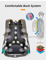 Mochila De Nylon 50L Para Camping Y Trekking Deporte Al Aire Libre Senderismo Escalada Viaje Bolsa De Hombro Reflectante Para Hombres - details 6