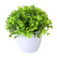 Bonsái Artificial Energético Decorativo No Desvaneciendo Planta Verde Para Mesa Centro De Oficina Decoración Imitación - details 2
