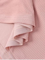 Nuevo Asia Mujer Conjunto De Dos Piezas Rosa Ribbed Tejido Con Top De Manga Larga Y Falda Maxi Espalda Descubierta Estilo Elegante Para Fiesta Y Club - details 13