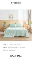 Edredón De Enfriamiento Para Cama Seda Cómodo Y Ligero Ropa De Cama Con Tela Fría De Dos Lados Para Verano Poliéster 100% - details 14