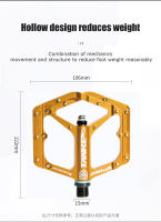 Pedales De Bicicleta TANKE TP-50 De Aluminio Aleación Antideslizante Para MTB Uso En Carretera Montaña Cruisers Y Niños - details 3