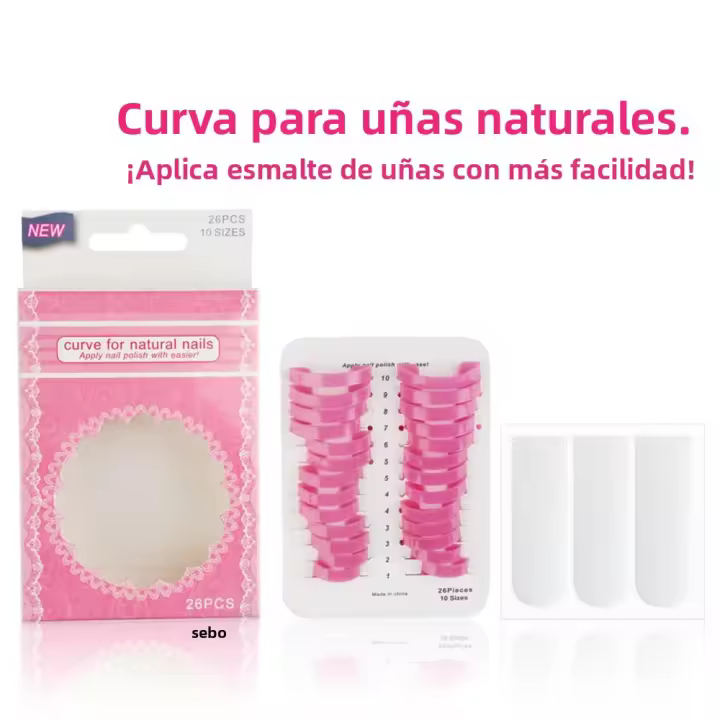LULAA Protector De Uñas En Forma De U Para Pintura De Uñas Cinta Protectora De Cutícula Guías De Uñas Antideslizantes Adhesivas Para Manicura - 1
