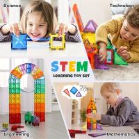 Juego De Construcción Magnético Para Niños Bloques De Construcción Sensoriales Montessori Juguetes Magnéticos Para Bebés Regalo - details 1
