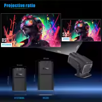 Android 11 Portable Projector, 4K, Native 1080P, 390ANSI, HY320, Visitors, Wifi6, BTpig, Cinema 1920*1080P, Prostate or Upgraded HY300 - details 21