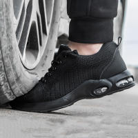 Botas De Trabajo Con Almohadilla De Aire Para Hombres Zapatos De Seguridad Transpirables Antisísmicos Con Punta De Acero Protección Contra Puntas - details 11