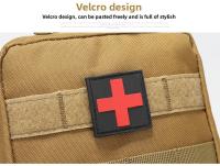 Kit Médico Deportivo Multifuncional Para Exteriores Primera Ayuda Táctica Bolsa Portátil De Oxford Negro Verde Militar Unisex - details 5