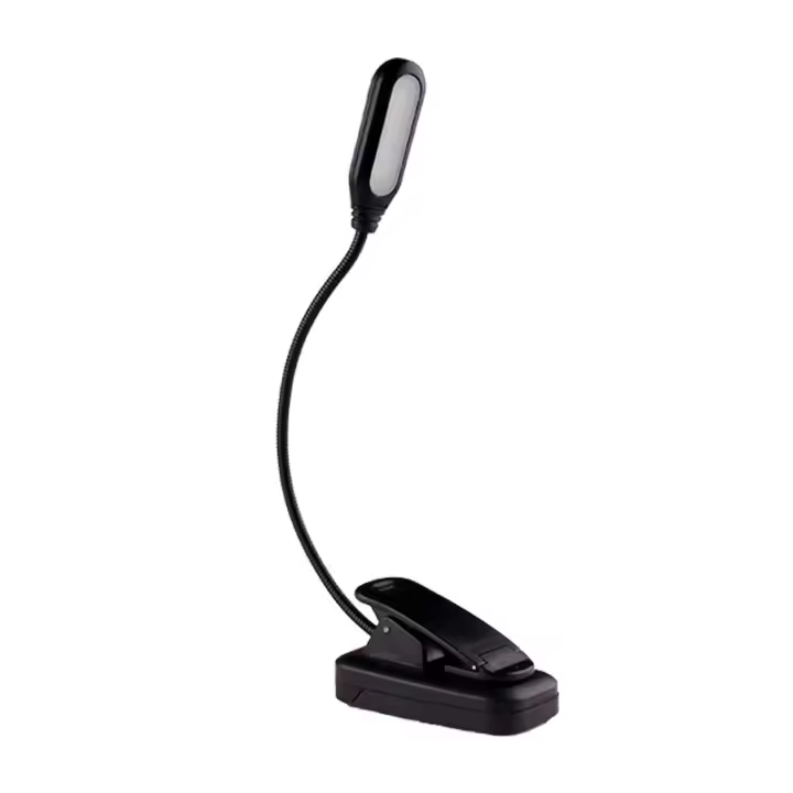 Luz de lectura de libros recargable, 9 modos de brillo, 7 luces de lectura LED [blanco frío y cálido] - 1