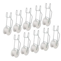 10pcs Gancho De Rueda Para Tomates En Acero Galvanizado Y PP Resistente Al Calor Espacioso 15m Hilo De Vinilo Para Cultivo De Cucú - details 2
