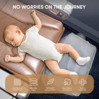 Almohada De Viaje Para Pies Inflable Ergonómica Con 3 Capas Soporte De Pie Ajustable Para Avión Almohada De Asiento De Pies Plegable - details 1