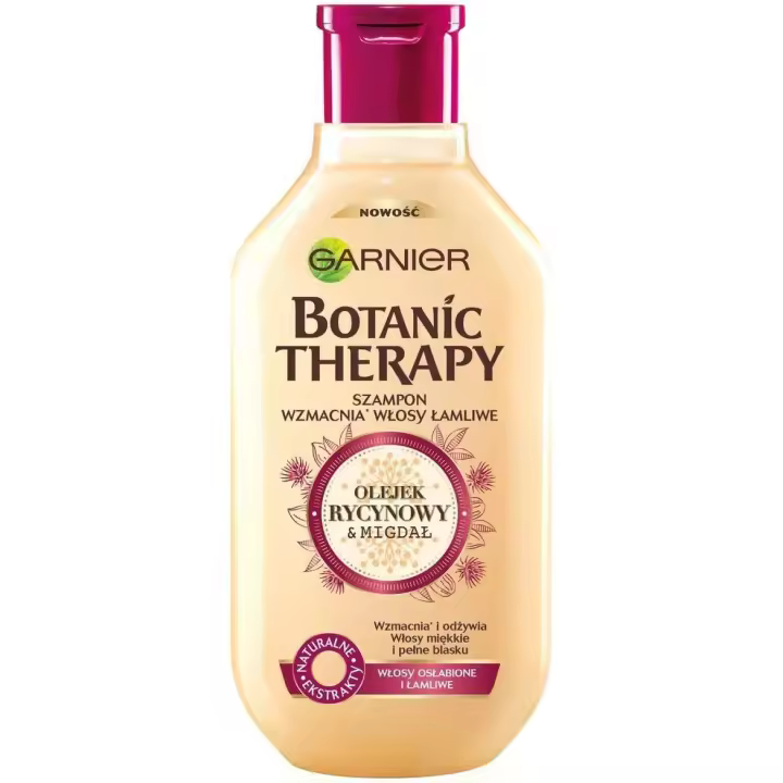 Garnier Botanic Therapy Shampoo Fortalecedor para Cabello Quebradizo Con Aceite de Ricino y Almendra 400ml - 1