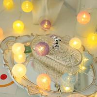 Cadena De Luces Navideñas Con 10 LED De Algodón USB Lámpara De Decoración Para Casa Exterior Boda Fiesta Colgante De Navidad - details 4