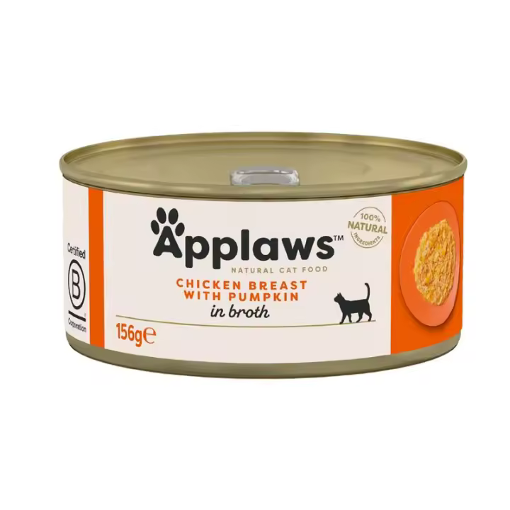 Applaws Pechuga de Pollo con Calabaza Latas para Gatos - 24 unidades x 70 gr - 1