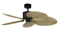 Ventilador de Techo Luminacion Oasis Negro con Control Remoto, 6 Velocidades, Temporizador 2/4/8 Horas, Motor Reversible Verano/Invierno, Silencioso 32-42 dB, 6.7-42W, 230V, Certificado CE y RoHS - details 1