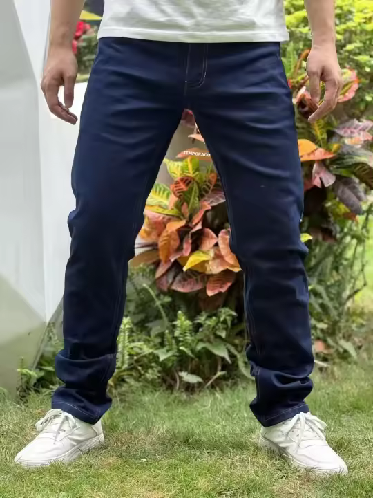 Clásicos Jeans Para Hombre Transpirables Y Cómodos Adecuados Para Uso Diario Y Comuting Exterior Estilo Recto Y A-Line - 1