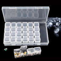Caja De Organización Para Uñas Doble Capa Con Espátulas Y Rhinestones Caja De Almacenamiento Rectangular De Plástico Para Arte De Uñas - details 4