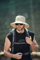 Gorro De Pescador De Verano Con Gran Alas Protección UV Impermeable Para Hombre Sombrero De Sol Para Senderismo Pesca Escalada Safari - details 11