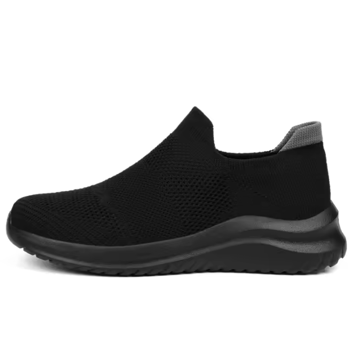 Zapatos Casuales Para Hombre 2024 Comodidad Durabilidad Suela De Tela Negra Clásica Y Planos Para Adultos - 1