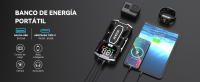 Arrancador de Coches 3000A, 12V Arrancador de Baterias de Coches (para 5.5L Disésel o 7.0L Gas), Jump Starter con 2.5 Inch Pantalla LCD, Clips de Seguridad Inteligentes, Luz LED - details 2
