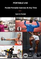 Set De 11 Piezas Bandas De Resistencia Con Correa Portátil Para Ejercicio Fitness Expansor De Pecho Banda Elástica Para Entrenamiento De Muñeca Pierna Hombro Cintura Arriostramento Anular - details 6
