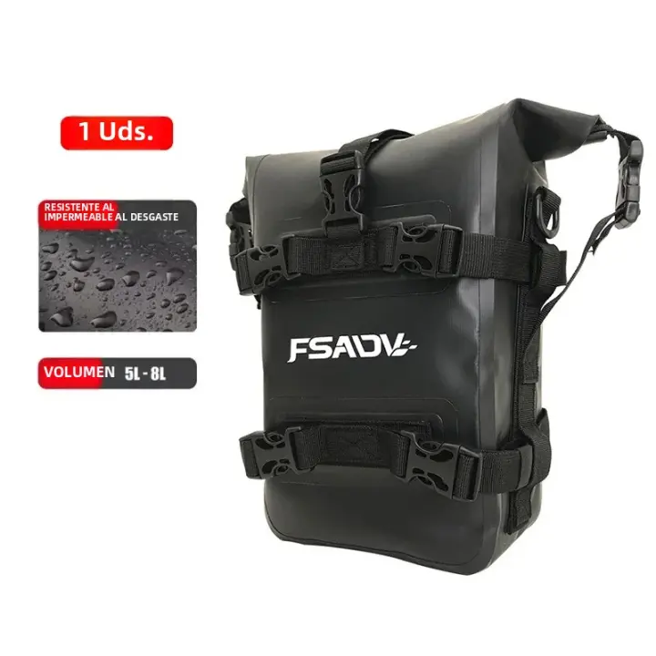 Bolsa De Borde De Impacto Para Motocicleta Impermeable Y Reflejante Bolsa De Marco De Impacto Desmontable Rápido Accesorio Para Ciclismo Al Aire Libre - 1