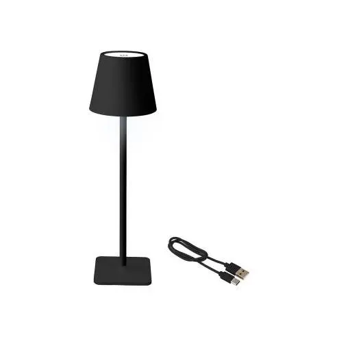 EDM Lámpara LED de mesa negra recargable 17cm para interior y exterior - 90780 Negro Iluminación - 1