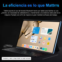 Promoción en 2025 5G nueva tableta original Android de 10,1 pulgadas 16GB Ram 1tb ROM 20000 MA 14 núcleo Android 13.0 4G / 5G red portátil WiFi Bluetooth ultra HD pantalla completa en venta con teclado para auriculares Bluetooth - details 1