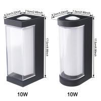 Luz De Pared Exterior Impermeable Para Decoración De Jardín Luz Atmosfera LED Ajustable AC85-265V Instalación En Casa Estilo Moderno - details 7