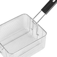 Cesta De Freír De Acero Inoxidable Con Mango Para Barbacoa Patatas Fritas Anillos De Cebolla Multipropósito Para Casa Y Café - details 4