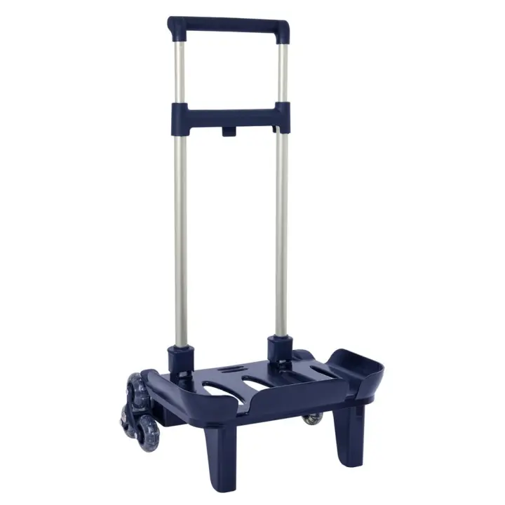 Carro Portamochilas Plegab. Triple Rueda Trolley Azul Marino 32x88x23,5 Cm (Safta 641079208) - 1