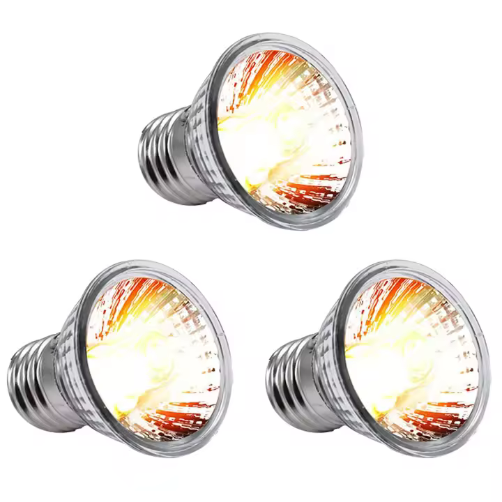  Bombilla De Calentamiento Para Reptiles UVA+UVB 25/50/75W Luz De Bañado Para Tortugas Y Amfibios Controlador De Temperatura Para Lámparas De Calefacción - 1
