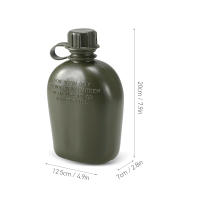 Botella De Agua Para Experiencias Al Aire Libre Y Camping 1L Con Tapa Botella De Sobrevivencia Militar Para Senderismo Y Deportes - details 5