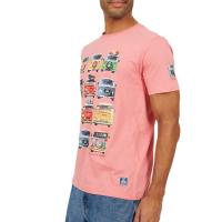 Camiseta Furgos Brave Soul 149TROL rosa - Estampado frontal de furgos - details 1