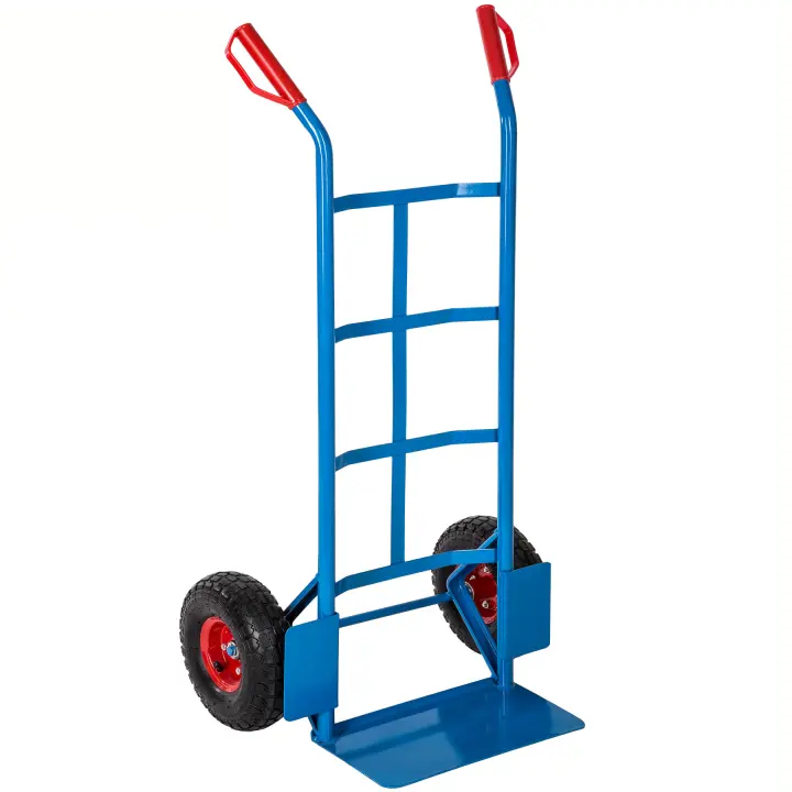 Tectake - Carretilla con ruedas | Capacidad hasta 200 kg | Ruedas - Ø aprox. 27 cm | Pala con placas protectoras para las ruedas - 1