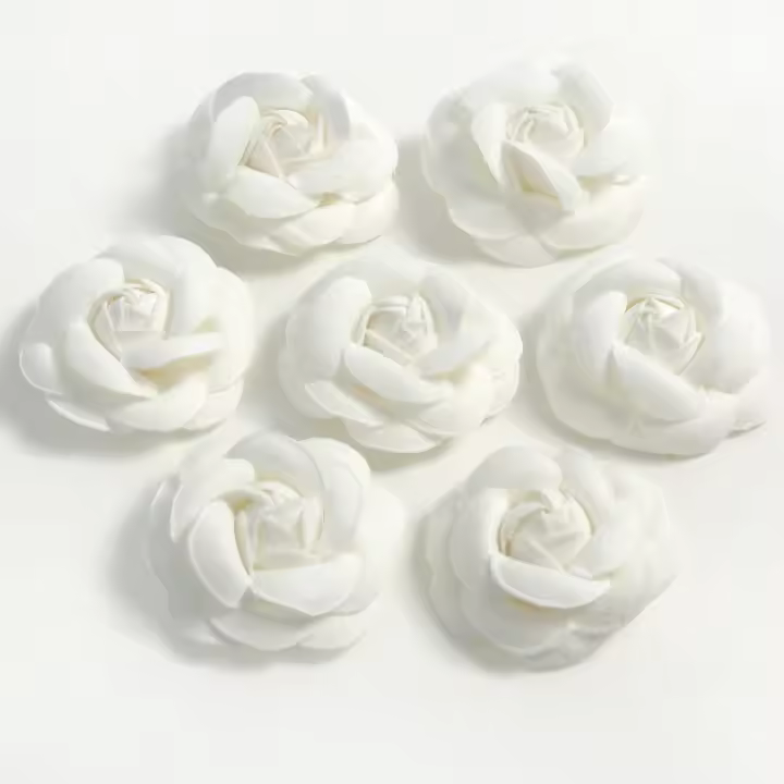 5Pcs Cabezas De Flores Rosa Artificiales Para Decoración De Hogar Boda Fiesta Aniversario Scrapbook Accesorio De Regalo - 1