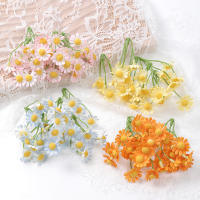 10pcs Flores Artificiales Blancas Belleza Seda Crisantemo Simulación Margarita Flores Falsas Decoración Para Hogar Jardín Oficina - details 2