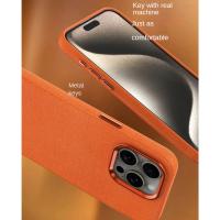 Magsafe-Funda de cuero de lujo para teléfono móvil, cubierta magnética a prueba de golpes, compatible con iPhone 16, 15, 14, 13, 12 Pro Max Plus - details 4