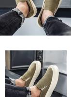 Zapatos Para Hombre Talla Grande Loafers Casuales Cómodos Zapatillas De Piel Suave Ligeros Vintage Flats Para Ocio - details 18