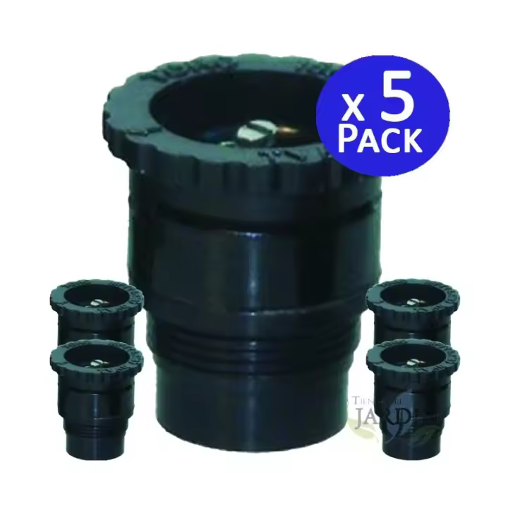 TORO Pack 5 Tobera para difusores de riego Toro T-VAN158 | Alcance 4,50 m | Boquilla Rosca Macho | Angulo Ajustable - 1
