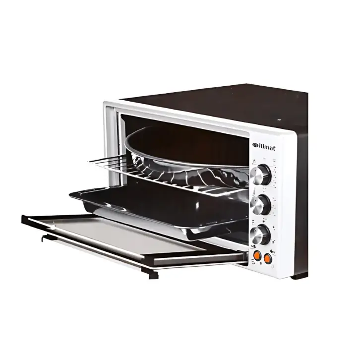 Horno Eléctrico - MARCA  Itimat - CAPACIDA DE  40 LITROS - MATERIAL  de Acero Inoxidable  - con Turbo Fan  -  Doble Cristal 200C. maximo– Potente  -  Compacto  -  Energéticamente Eficiente - CALIDAD PREMIUM - 1