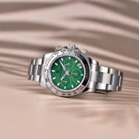 Reloj De Pulsera De Cuarzo Para Hombre PAGANI DESIGN Con Bisel De Acero Inoxidable Cristal De Zafiro Resistente Al Agua VK63 Reloj Hombre - details 8