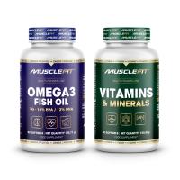 Pack Vitaminas esenciales - Multivitaminas 60 cáps + Omega 3 90 cáps - Musclefit │MUSCLECULT - details 0