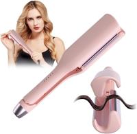 Ola rizador romántico francés huevos rollo rizador de hierro en forma de V cerámica grandes ondas rizador de pelo，French Wave Lockenstab, 32mm Beach Waves Lockenstab, Welleneisen Große Wellen mit 5 Einstellbarer Temperatur，Mermaid Hair Waver, Welleneisen - details 0