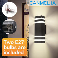 Lámpara De Pared Exterior LED Impermeable IP65 Con 2PCS Bombillas E27 Luz Decorativa Para Jardín 110V 220V Moderna Estilo - details 5