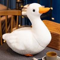 Peluche Realista De Pato Kawaii Almohada Divertida Para Niños Y Mascotas Regalo De Cumpleaños Simulado De Animal De Peluche Blanco - details 0