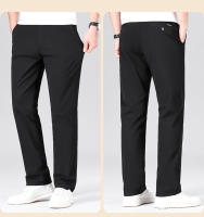 Nuevos Pantalones Casuales Para Hombre De Algodón Para Todas Las Estaciones Pantalones Negocios Rectos Y Slim Moda Clásica Talla Grande Con Bolsillos - details 21