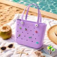 Bolso de playa EVA verano, bolsas de compras tipo tote, bolsa de viaje impermeable, bolso de hombro grande con almacenamiento. - details 0