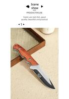 Cuchillo De Sobrevivencia Portátil Para Camping Cuchillo Recto Pequeño Con Borde Afilado Cuchillo De Outdoor Cuchillo De Mano Y Carne (con Funda) - details 8