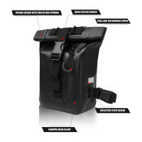 Bolsa De Pierna Para Motocicleta Impermeable Táctica De Viaje Ciclismo Bum Belt Cinturón De Hombro Para Turismo Motocross - details 12